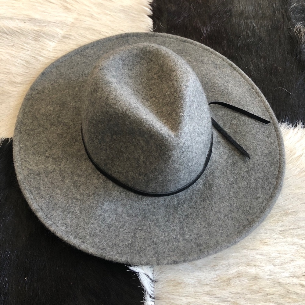 Free People Grey Felt Hat
